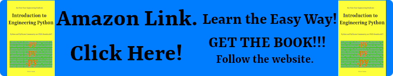 Introduction to Engineering Python: For First Year Engineering Students